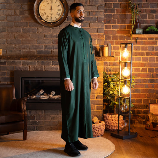Emerald Green Moroccan Kaftan
