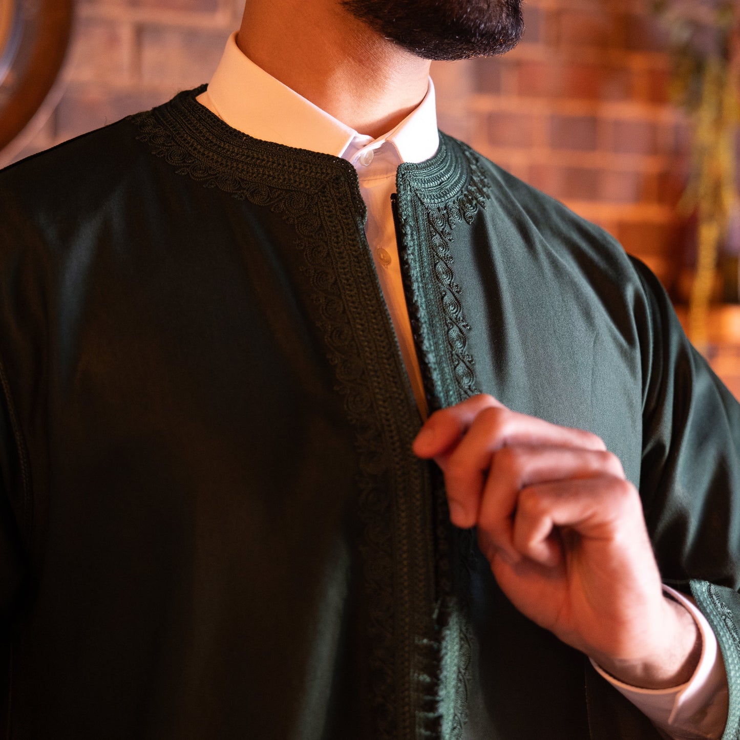Emerald Green Moroccan Kaftan