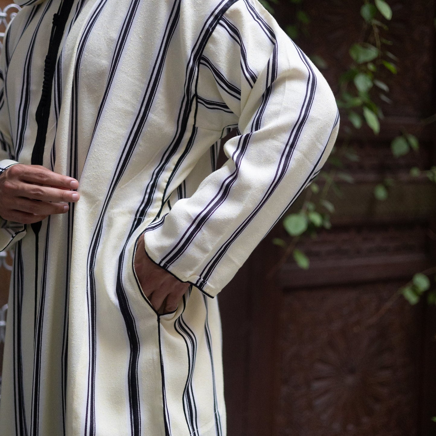 Black Azrou Moroccan Djellaba