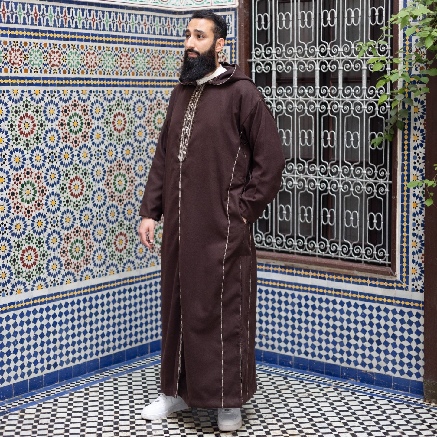 Brown Luxe Moroccan Thobe