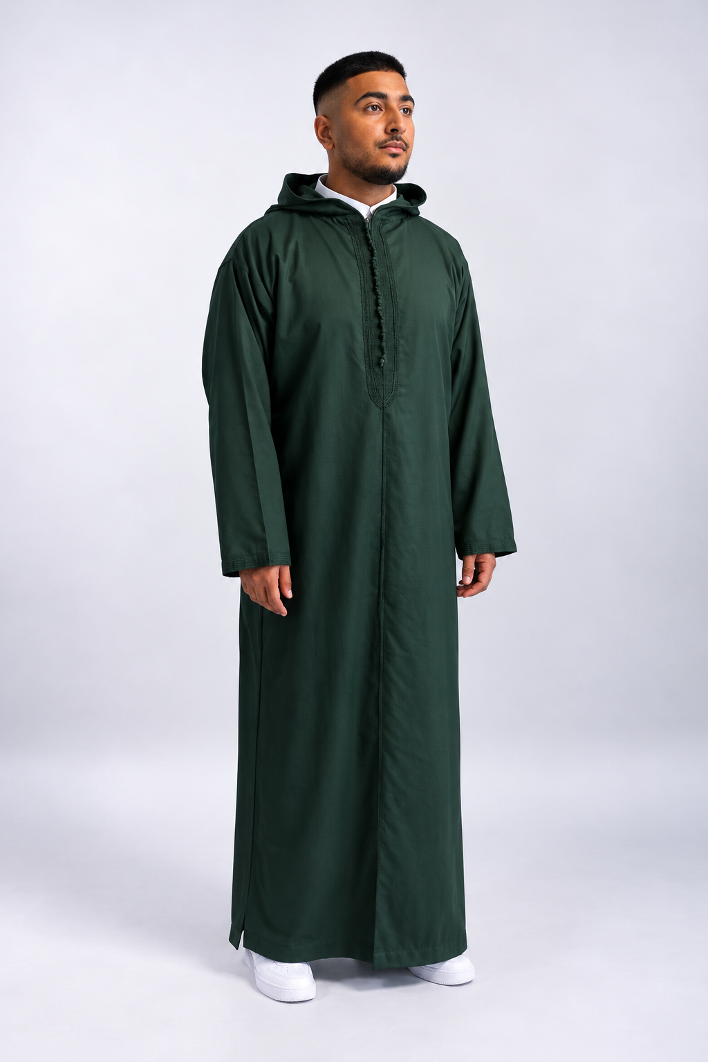 GREEN MOROCCAN DJELLABA