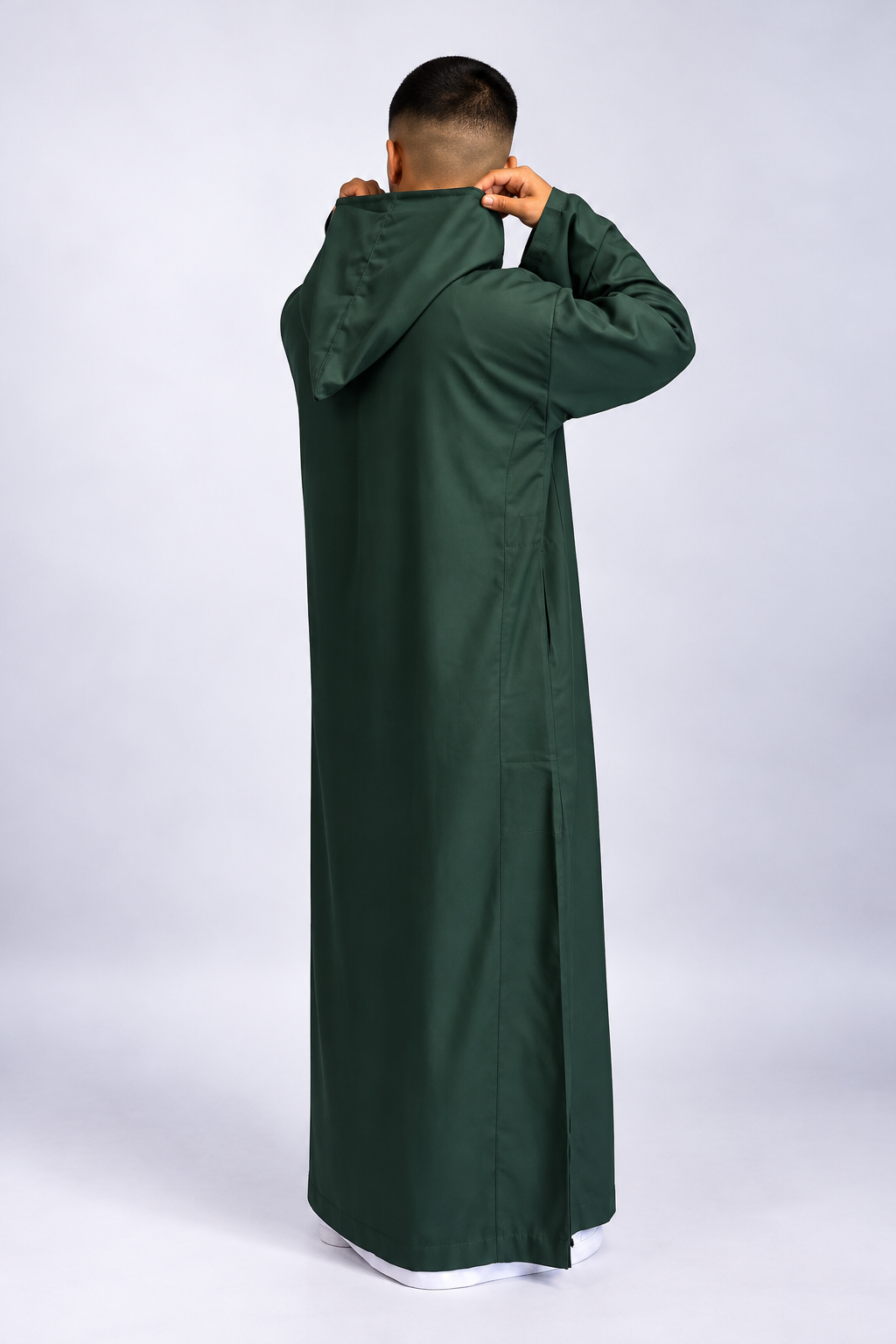 GREEN MOROCCAN DJELLABA