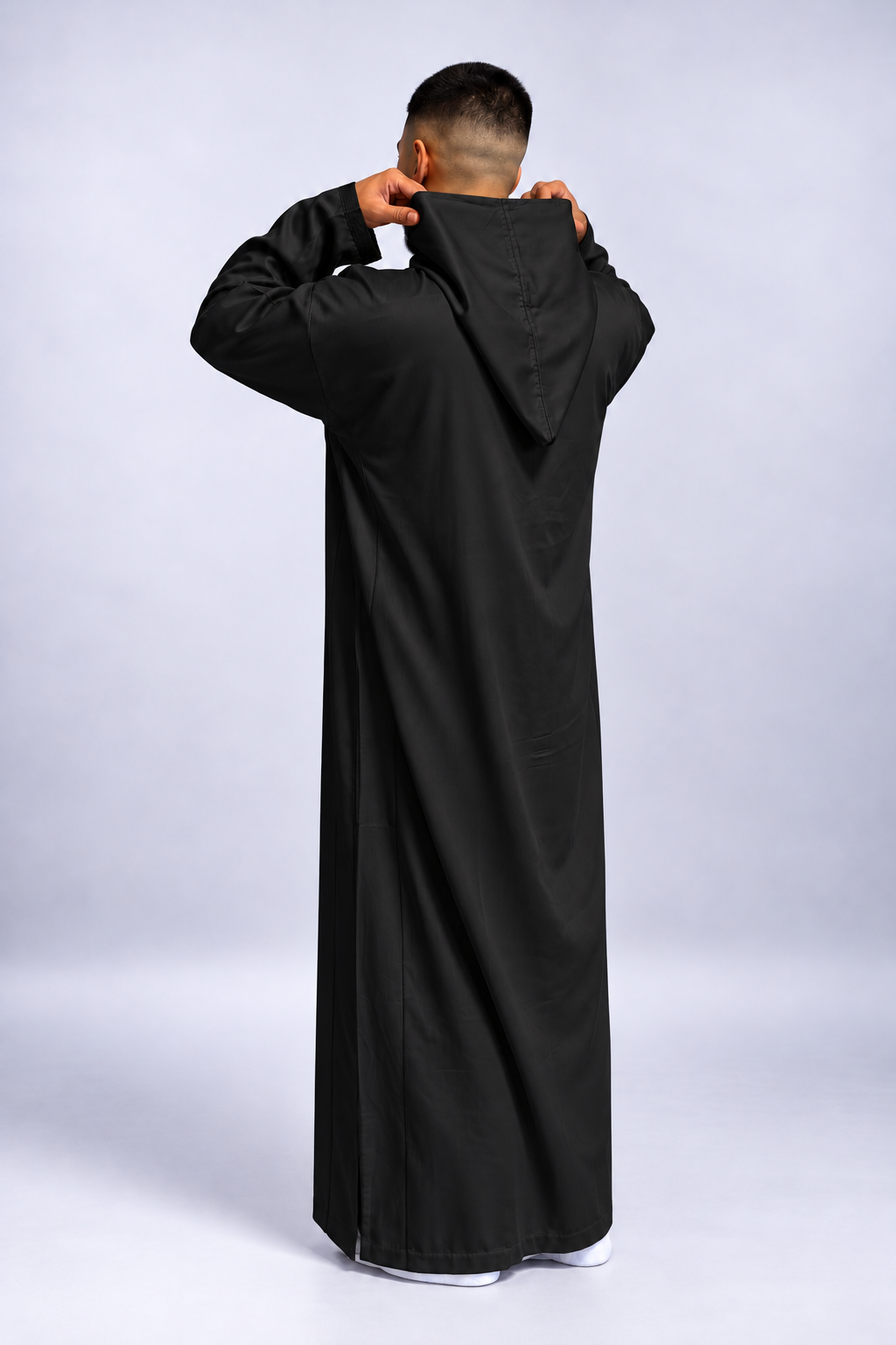 BLACK MOROCCAN DJELLABA