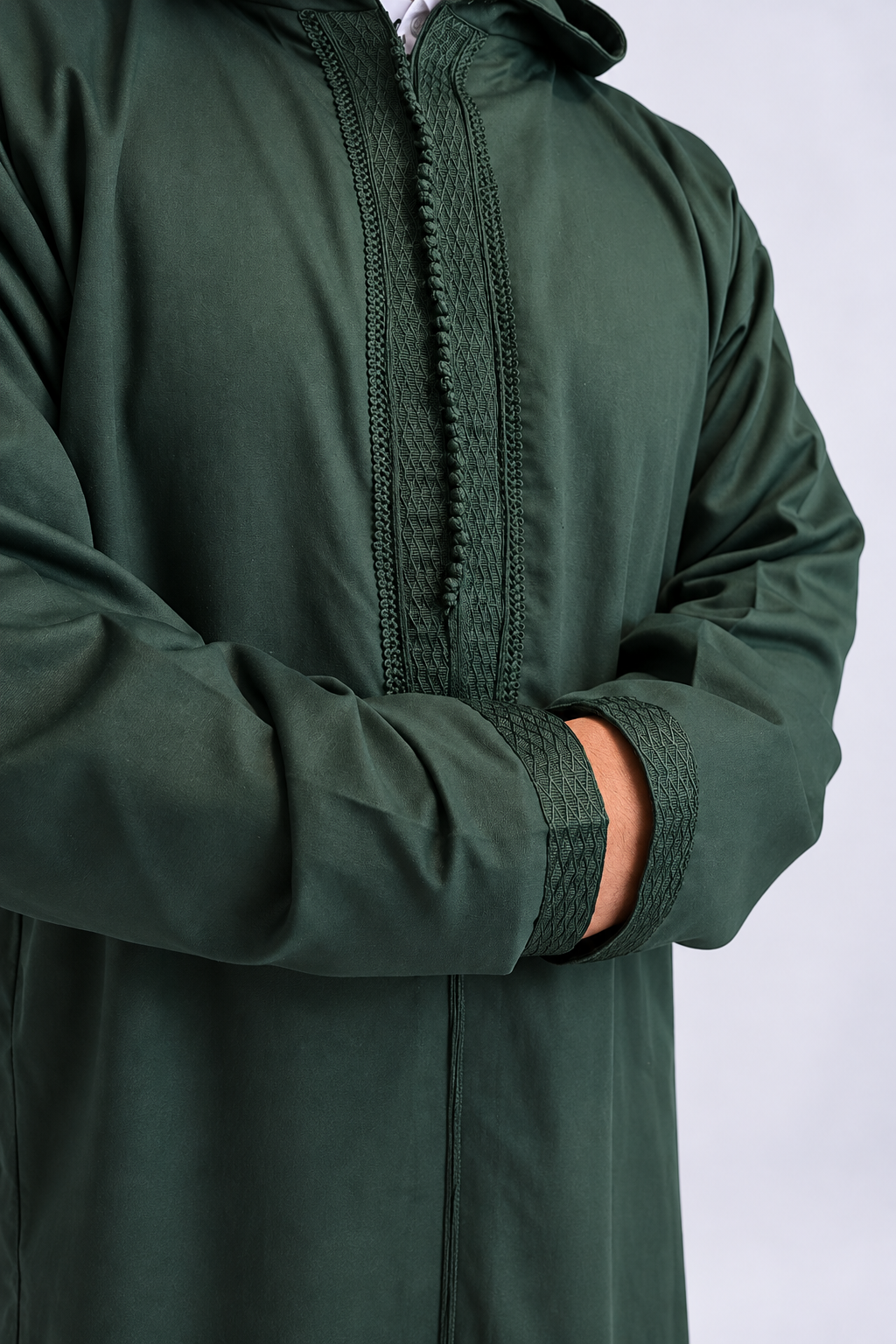 GREEN MOROCCAN DJELLABA