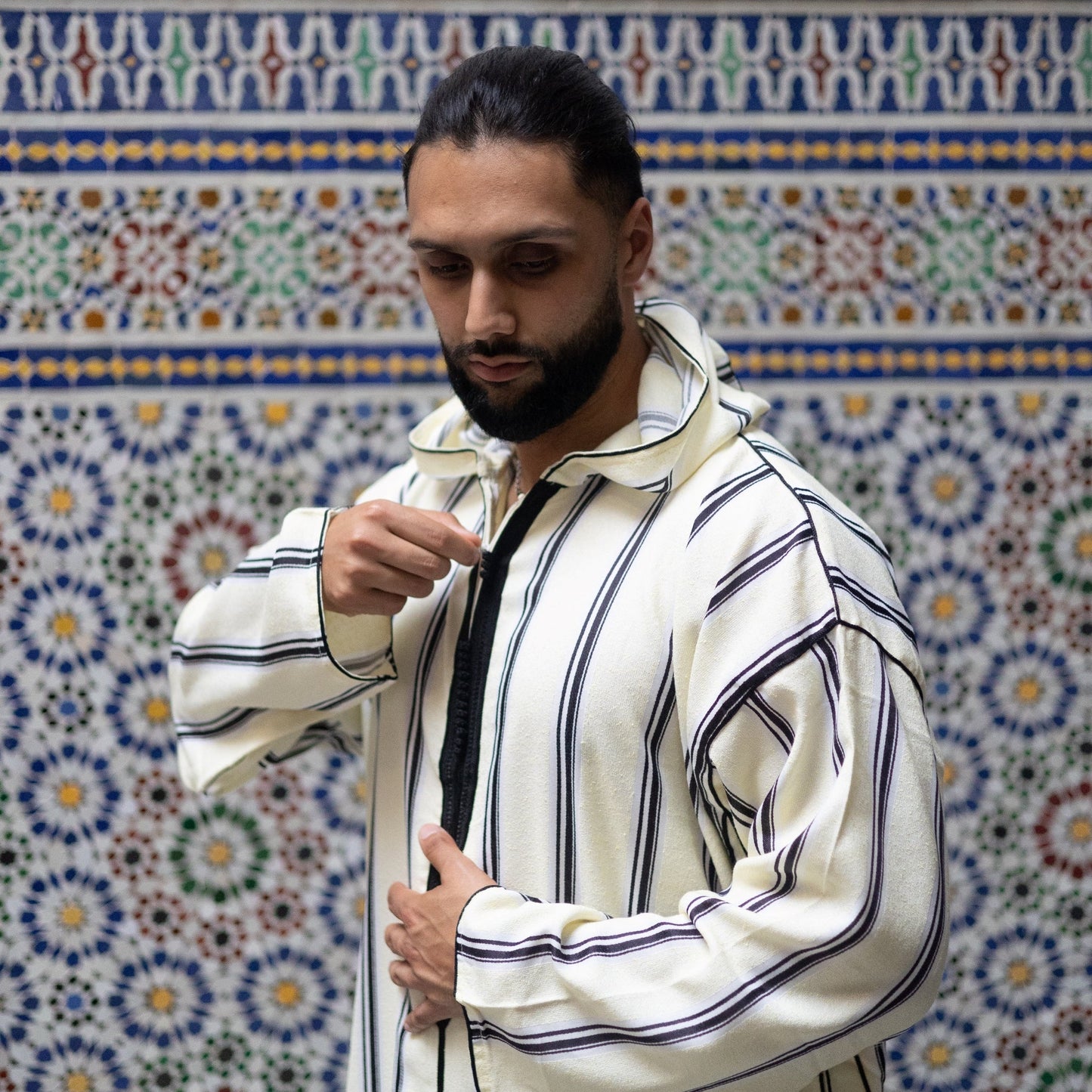 Black Azrou Moroccan Djellaba