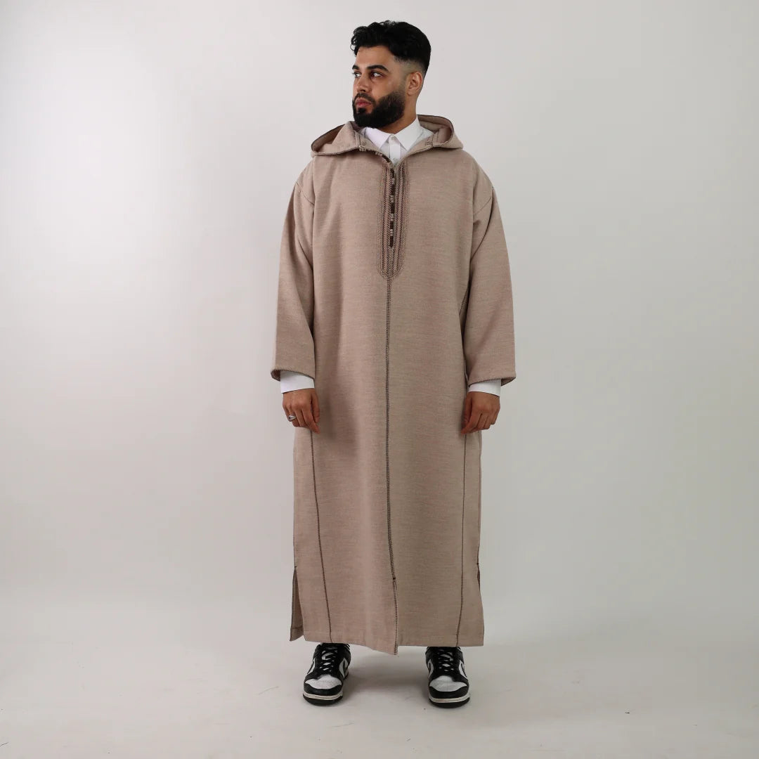 Beige Luxe Moroccan Thobe