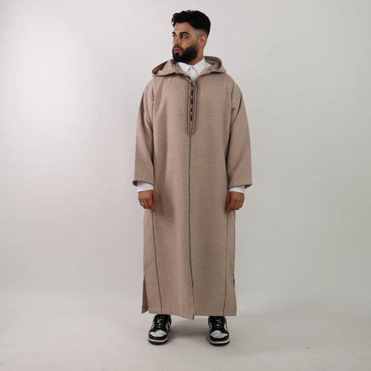 Beige Luxe Moroccan Thobe