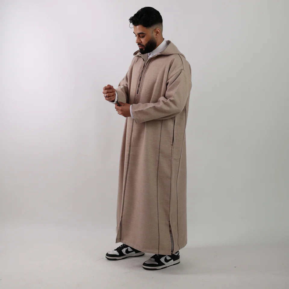 Beige Luxe Moroccan Thobe