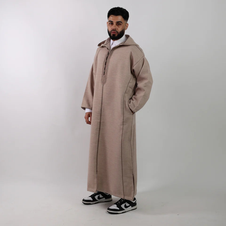 Beige Luxe Moroccan Thobe