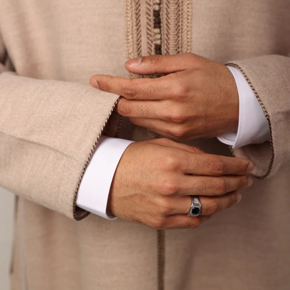 Beige Luxe Moroccan Thobe