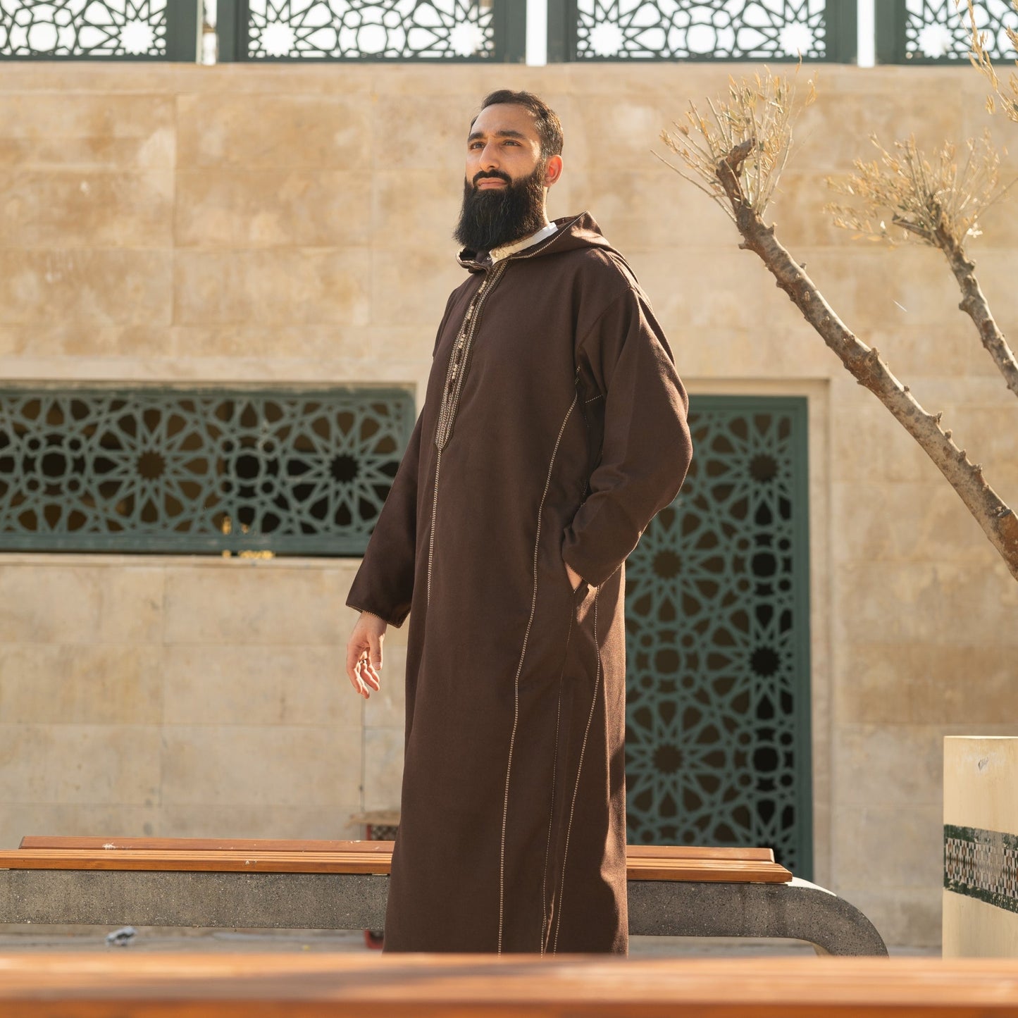 Brown Luxe Moroccan Thobe