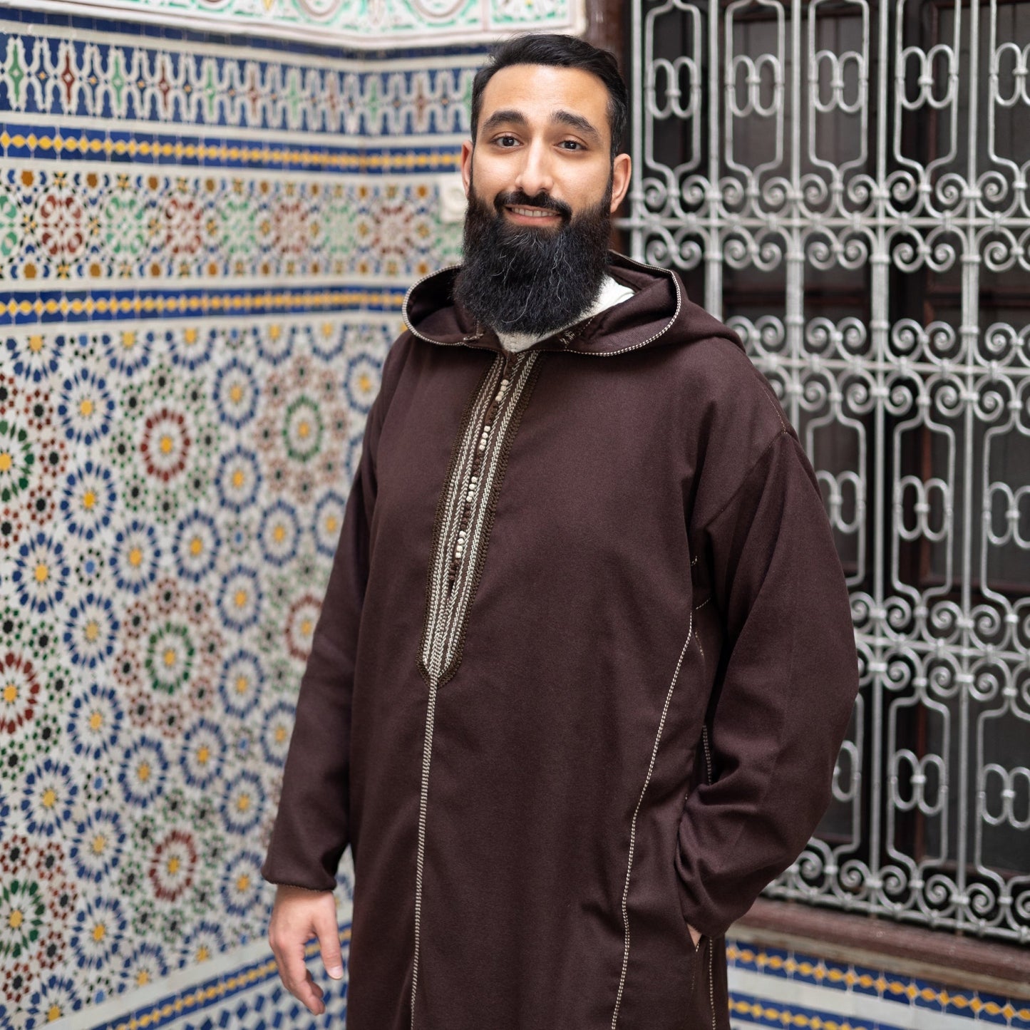 Brown Luxe Moroccan Thobe