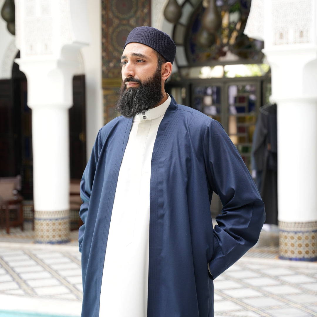 Navy Turkish Prayer Jacket