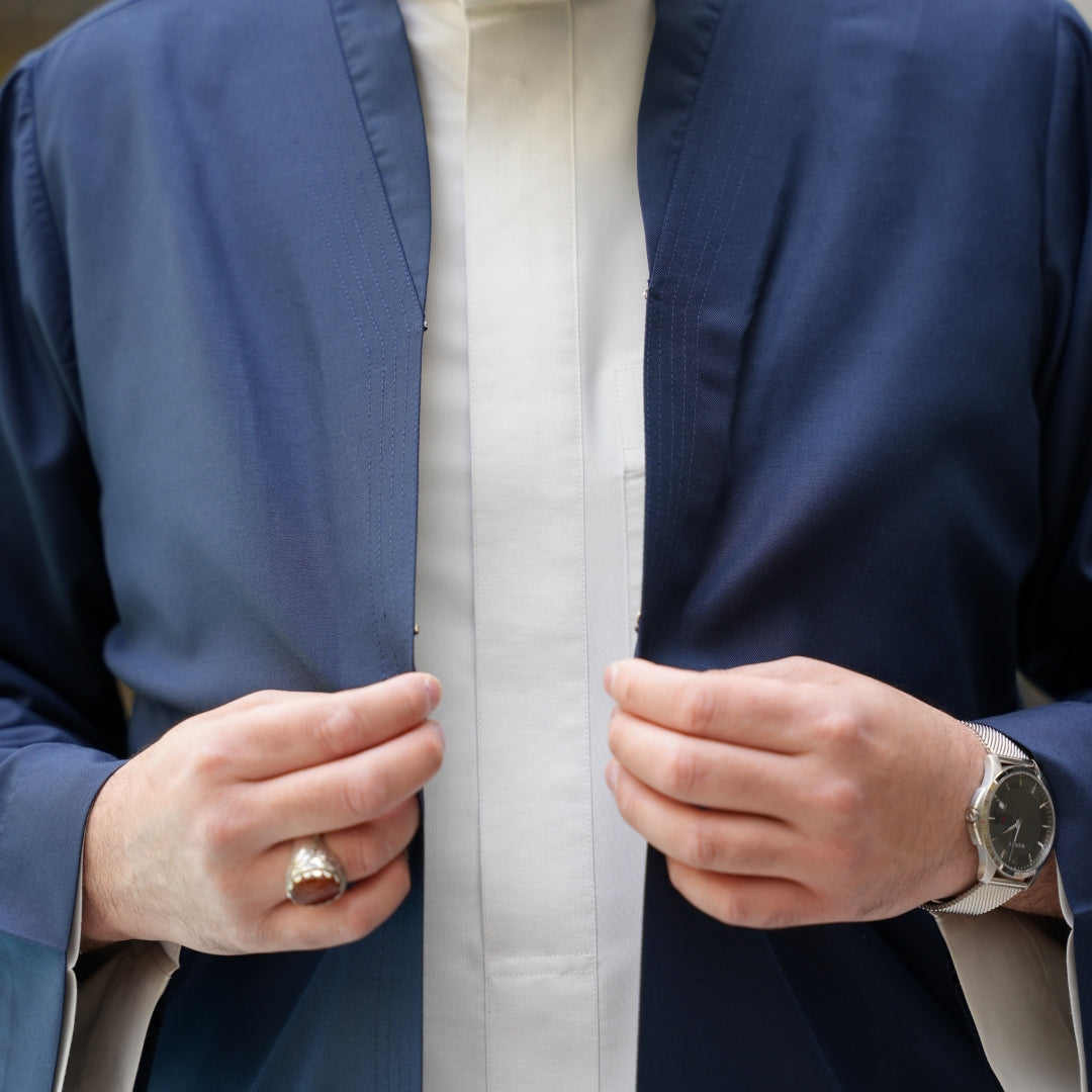 Navy Turkish Prayer Jacket