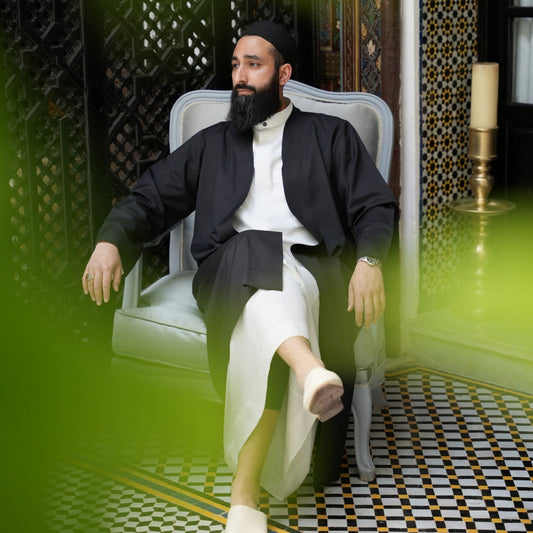 Black Turkish Prayer Jacket