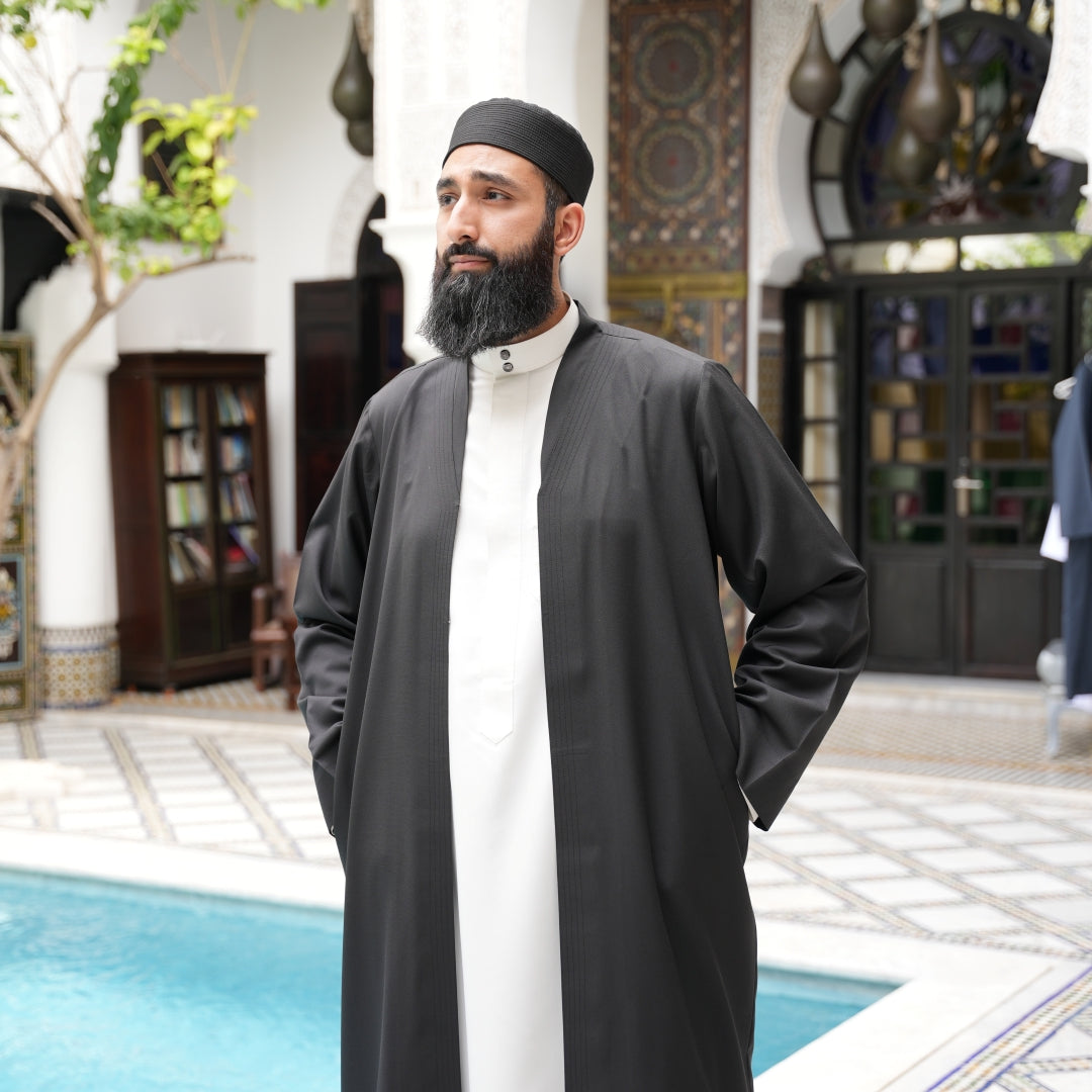 Black Turkish Prayer Jacket