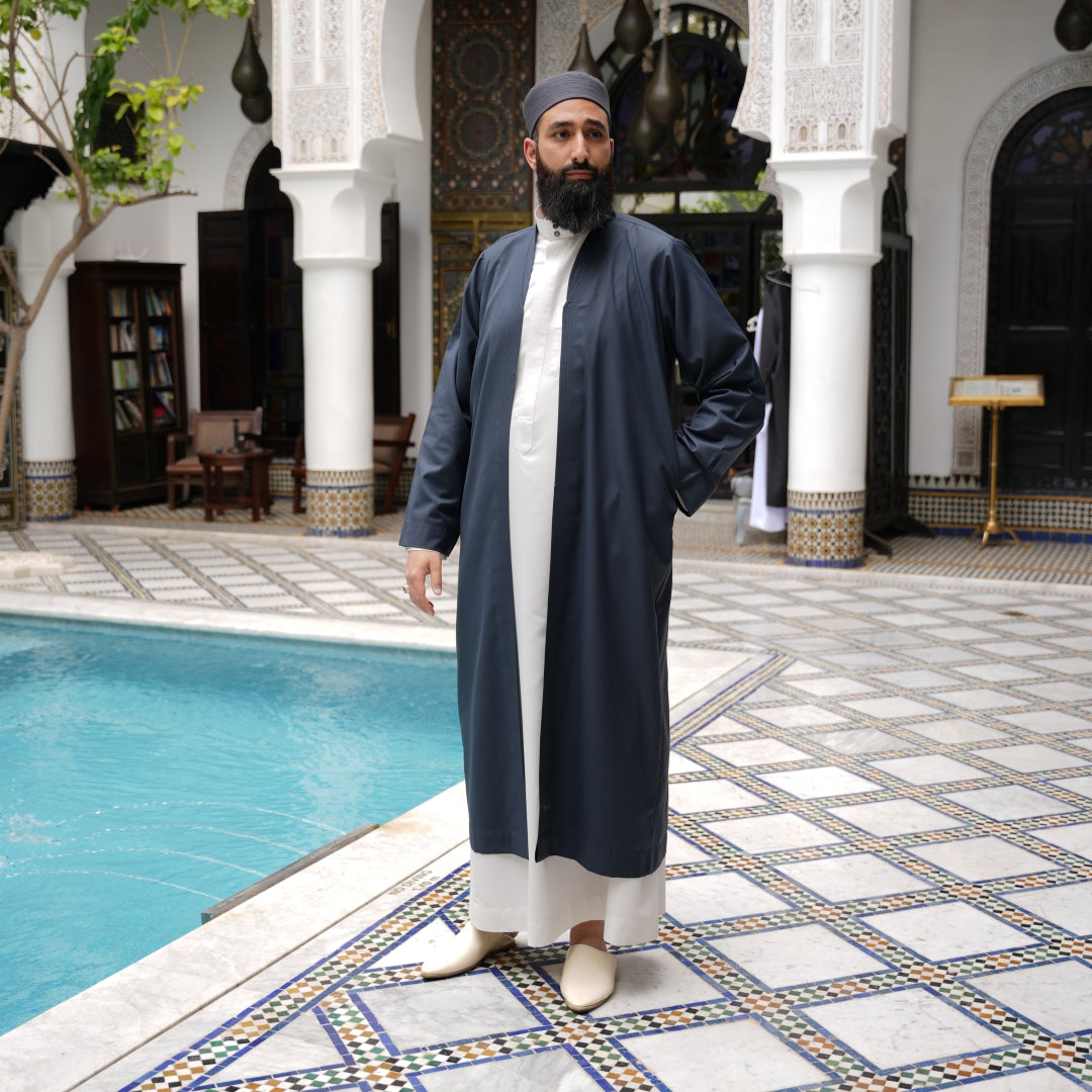 Grey Turkish Prayer Jacket