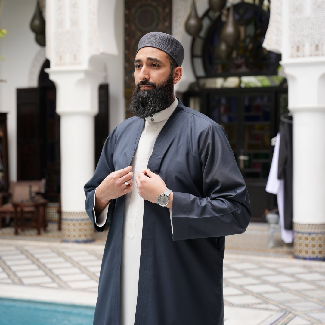 Grey Turkish Prayer Jacket