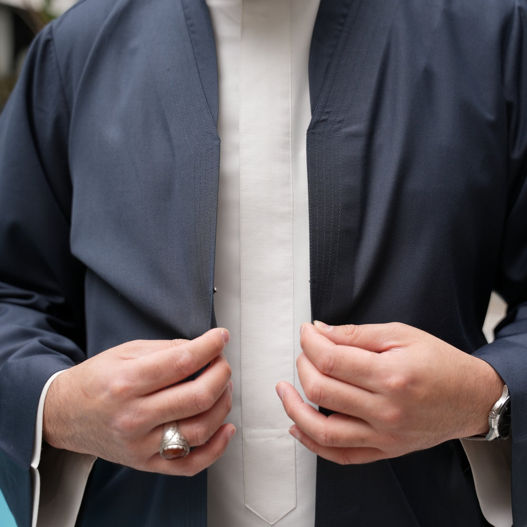 Grey Turkish Prayer Jacket