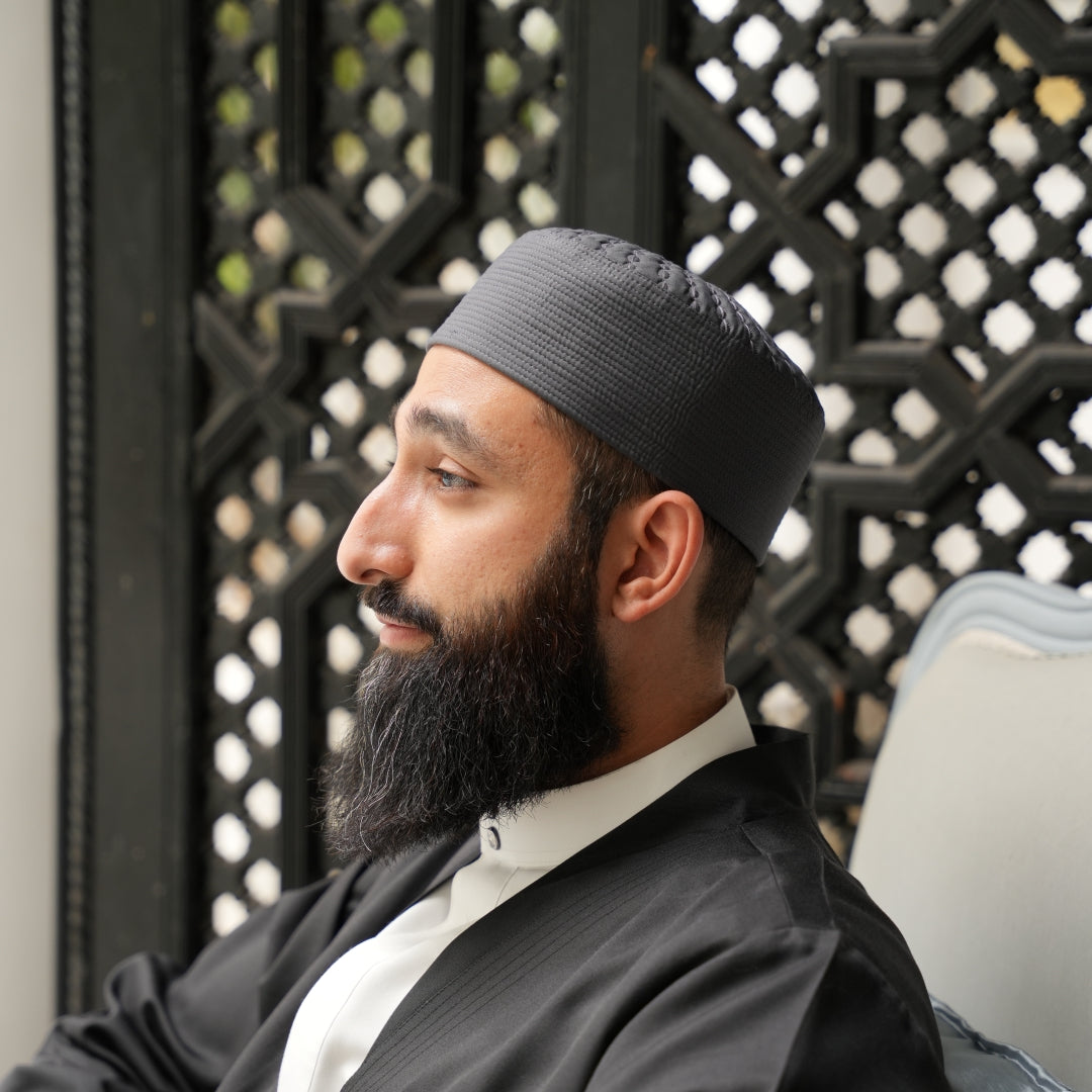 Grey Turban Kufi