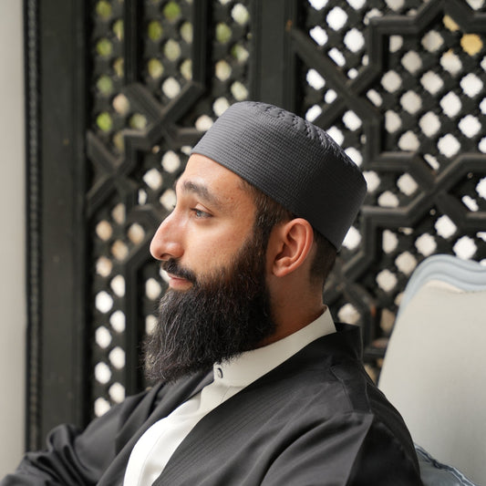 Grey Turban Kufi
