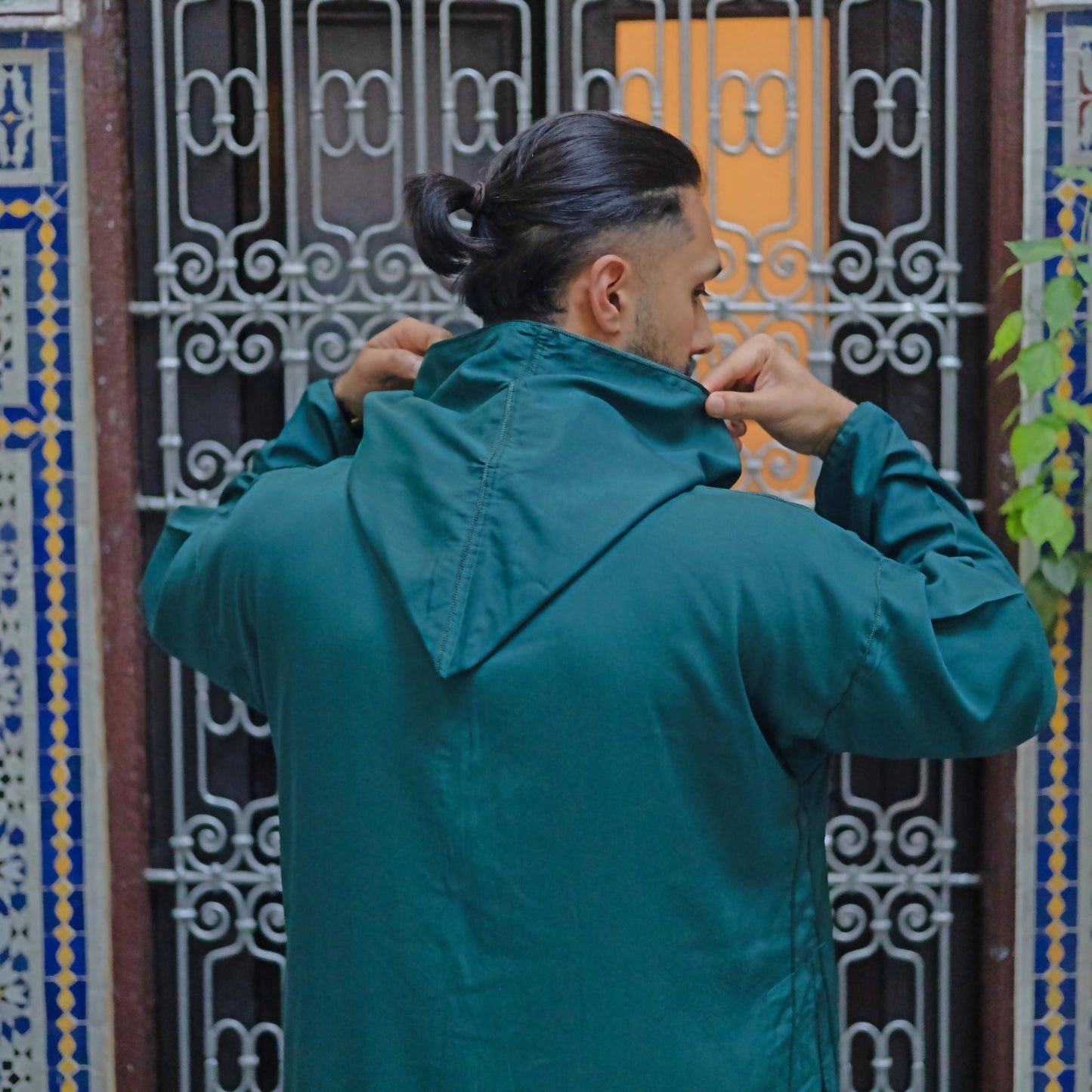 Green Fez Moroccan Djellaba