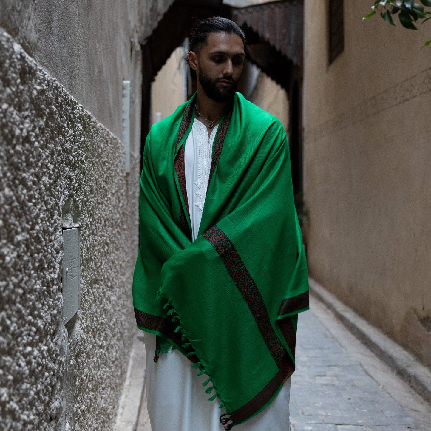 Royal Green Kashmiri Shawl