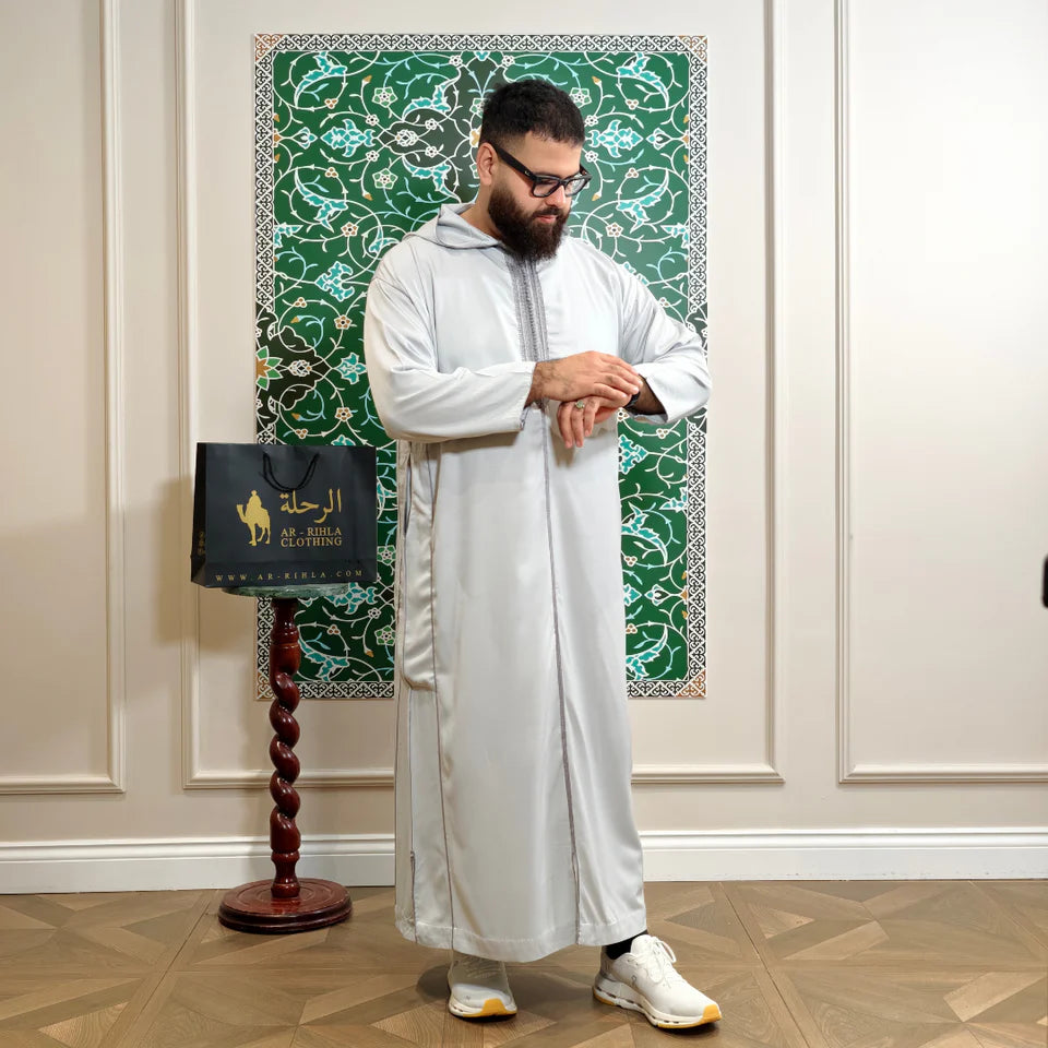 Slate Grey Moroccan Djellaba