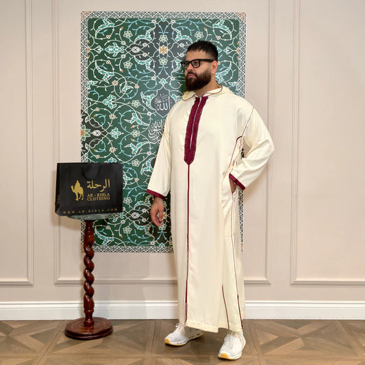 Royal Maroon Moroccan Djellaba