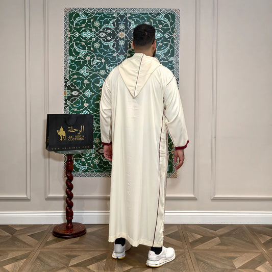 Royal Maroon Moroccan Djellaba