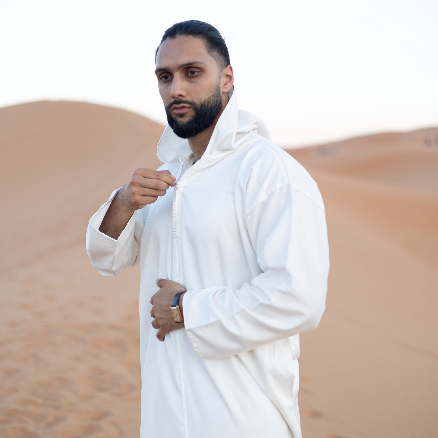 Pure White Fez Moroccan Djellaba