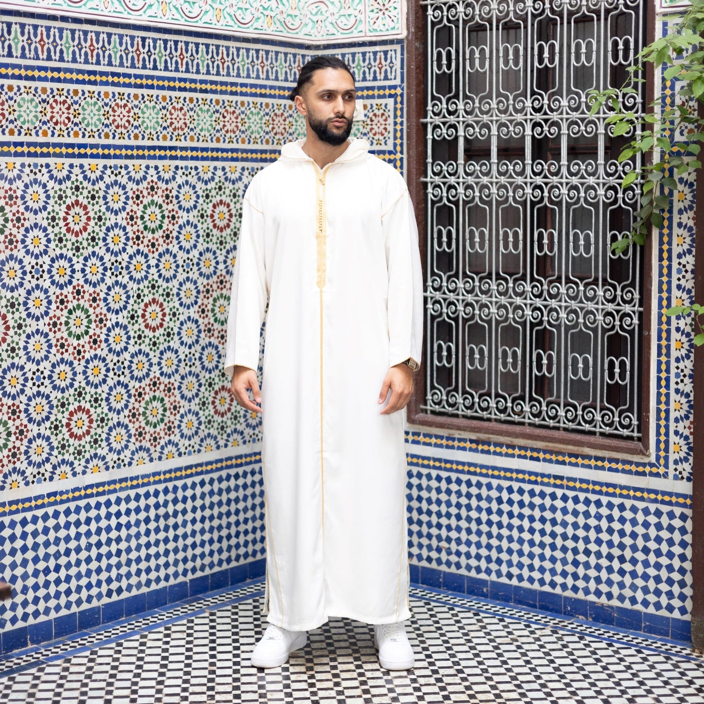 Royal White Moroccan Djellaba