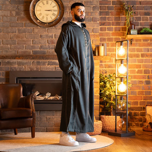 Botanic Green Luxe Moroccan Thobe