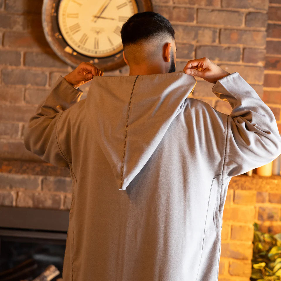 Fossil Grey Luxe Moroccan Thobe